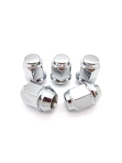 Комплект колесных гаек М12х1,5 хром, ключ19, высота 35 мм, 20 шт.