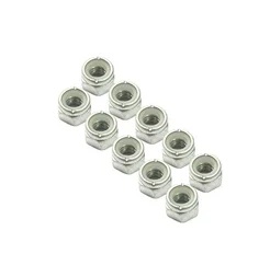 Гайка М20х1,5 высокая с белым нейлоновым кольцом цинк