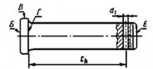 Ось 6-16h11x45.45 ц9 ГОСТ 9650-30