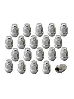 Гайка колесная М12*1,25 (35, ключ 17, конус, закрытая, хром.) 1976